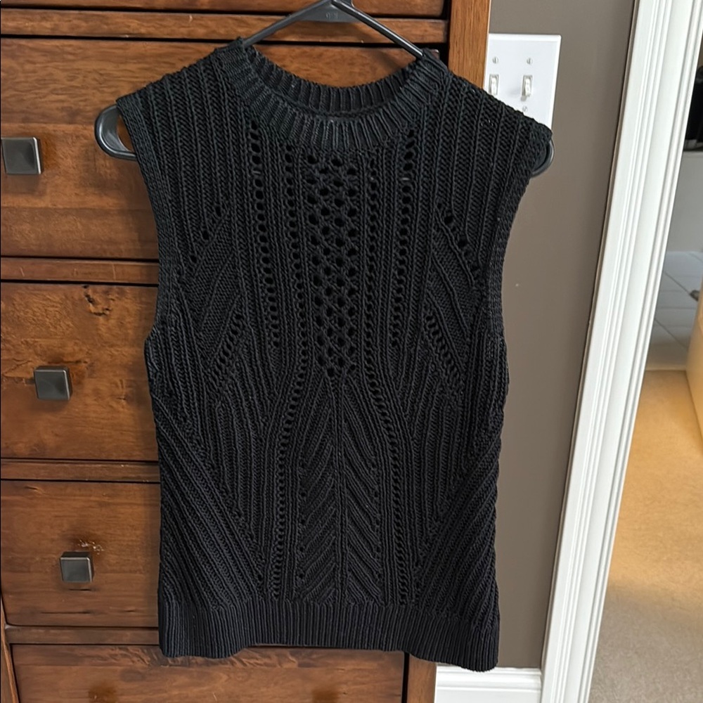 Banana Republic Black open-weave Sweater